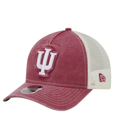 New Era Kids' Boys' And Girls' Indiana Hoosiers 9forty A-frame Adjustable Mesh Trucker Hat In Red