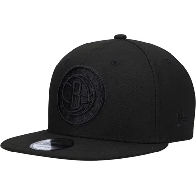 New Era Brooklyn Nets Black On Black 9fifty Snapback Hat