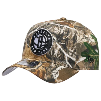 New Era Brooklyn Nets  Nets 9forty A-frame Realtree Cap In Multi