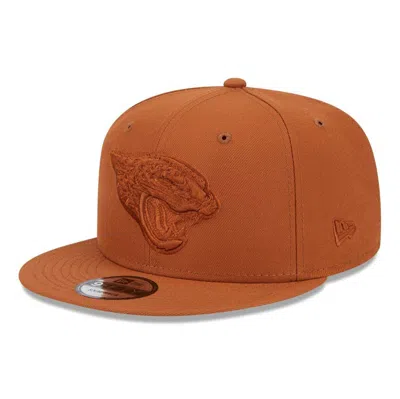 New Era Brown Jacksonville Jaguars Color Pack 9fifty Snapback Hat In Orange