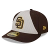 NEW ERA NEW ERA  BROWN SAN DIEGO PADRES 2024 BATTING PRACTICE LOW PROFILE 59FIFTY FITTED HAT