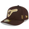 New Era Brown San Diego Padres 2024 Clubhouse Low Profile 59fifty Fitted Hat In Brown