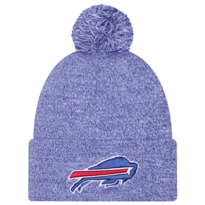 New Era Buffalo Bills  Bills Marl Pom Knit In Blue