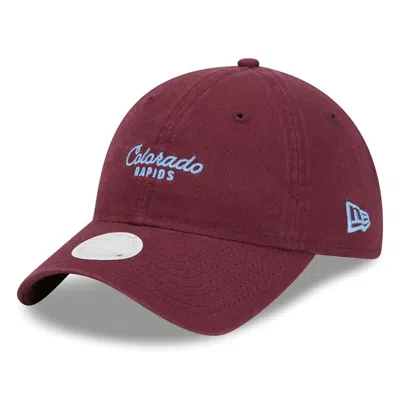 New Era Burgundy Colorado Rapids Throwback 9twenty Adjustable Hat