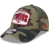 New Era Camo Minnesota Twins Gameday 9forty Adjustable Hat In Camo