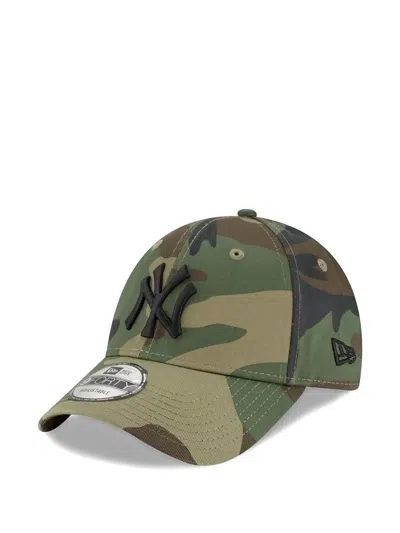 New Era Camouflage-printed Logo Cap In Green