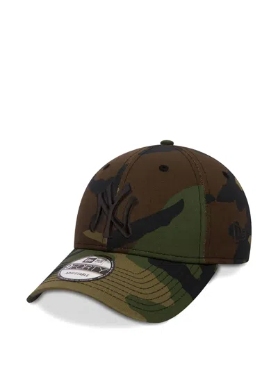 New Era Camouflage-print Baseball Cap In Orange