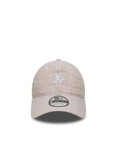 New Era Cap 60667565 Seersucker Baseball Cap In Beige