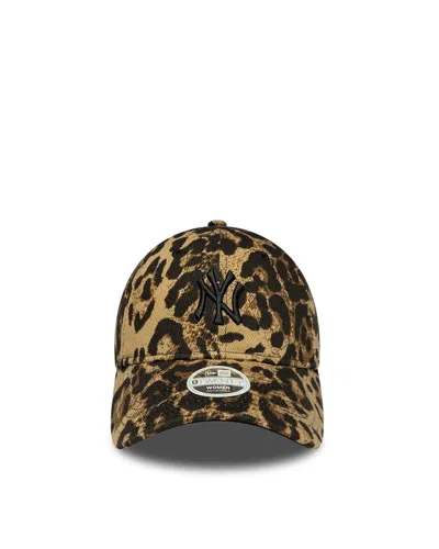 New Era Cap 60856260 Leopard-print Cotton Baseball Cap In Brown