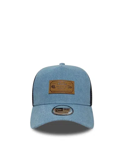 New Era Cap 60856334 Denim Trucker A-frame Baseball Cap In Blue