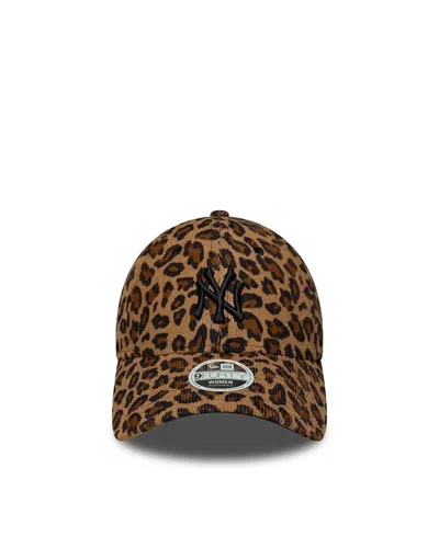 New Era Cap 60915775 Leopard Cord Baseball Cap In Beige