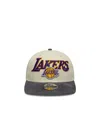 New Era Cappellino 9fifty La Lakers Nba Cord Visor Light Beige In White