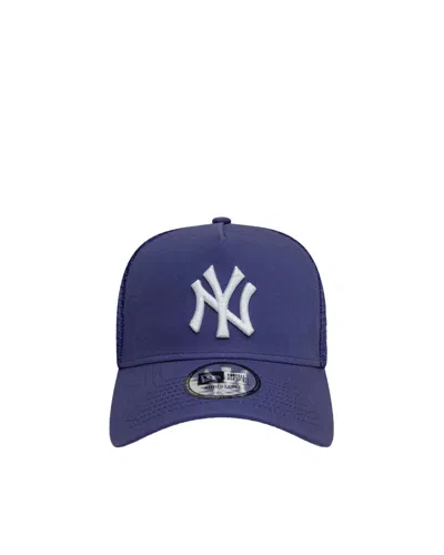 New Era Cappellino 9forty A-frame Trucker New York Yankees League Essential Viola In Purple