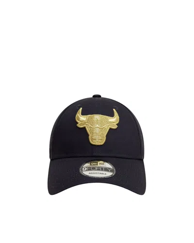 New Era Cappellino 9forty Chicago Bulls Metallic Nero In Black
