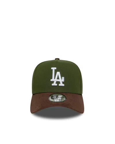 New Era Cappellino 9forty E-frame La Dodgers Mlb Suede Visor Verde Scuro In Green