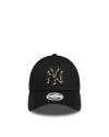 New Era Cappellino 9forty La Dodgers Mlb Leopard Infill Black In Black