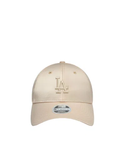 New Era Cappellino 9forty La Dodgers Satin Beige In Neutral