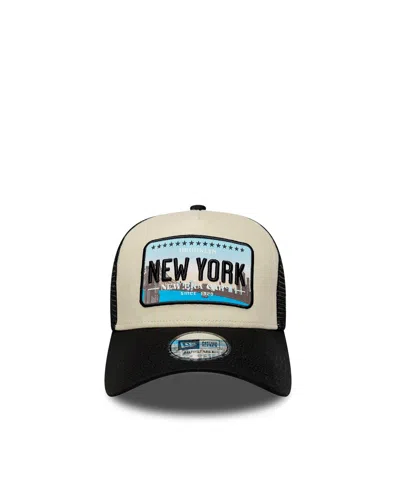 New Era Cappellino 9forty Licence Plate A-frame Trucker Black In Multi