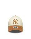 New Era Cappellino 9forty New York Yankees Mlb Faux Suede Crema In Neutral