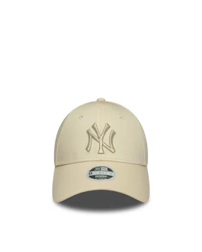 New Era Cappellino 9forty New York Yankees Mlb Metallic Logo Light Beige