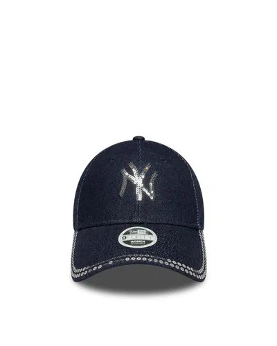New Era Cappellino 9forty New York Yankees Mlb Paillettes Blu Scuro In Blue