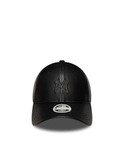 New Era Cappellino 9forty Ny Yankees Black Diamante In Red