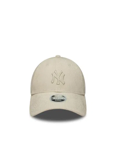 New Era Cappellino 9forty Ny Yankees Cord Cream In Yellow