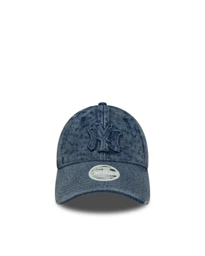 New Era Cappellino 9twenty New York Yankees Mlb Stone Denim Pastel Blue