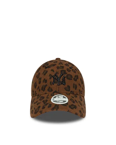 New Era Cappellino 9twenty Ny Yankees Brown Leopard In Blue