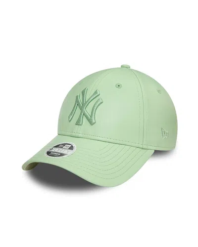 New Era Cappello 9forty New York Yankees Pu Leather Verde In Green