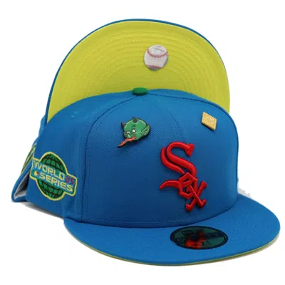 Pre-owned New Era Capsule Hats X Playdead Exclusive Chicago White Sox 2005 World Series 59fifty Fitted Hat In Blue/yel In Multi
