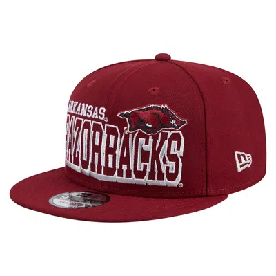 New Era Cardinal Arkansas Razorbacks Game Day 9fifty Snapback Hat