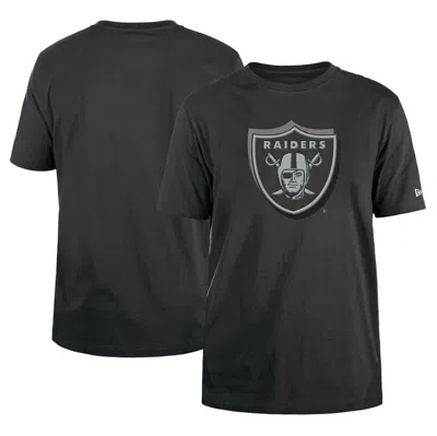 New Era Charcoal Las Vegas Raiders 2024 Nfl Draft T-shirt In Black