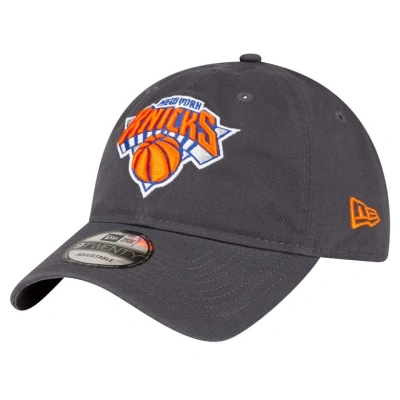 New Era Charcoal New York Knicks Team 2.0 9twenty Adjustable Hat