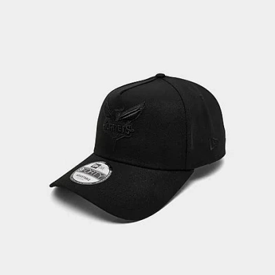 New Era Charlotte Hornets Nba 9forty Tonal Snapback Hat In Black