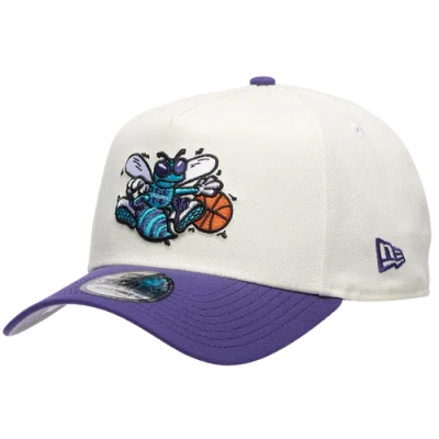 New Era Charlotte Hornets  Hornets 940 A Frame Hwc Cap In White
