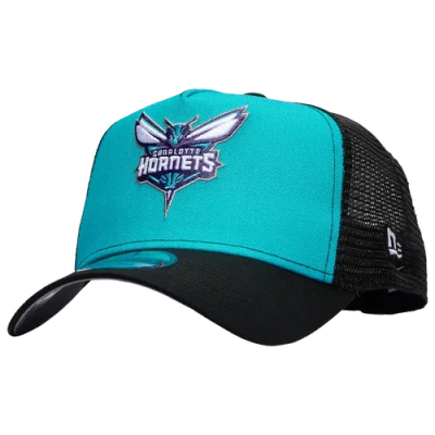 New Era Charlotte Hornets  Hornets 9forty A-frame Trucker In Blue