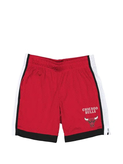 New Era Chicago Bulls Mesh Shorts In Red