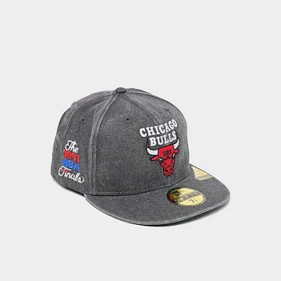 New Era Chicago Bulls Nba 59fifty Fitted Hat In Black