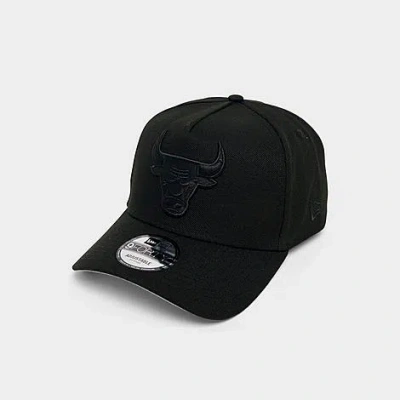 New Era Chicago Bulls Nba 9forty A-frame Snapback Hat In Black