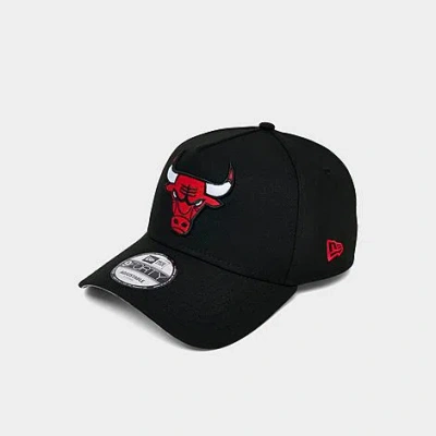 New Era Chicago Bulls Nba 9forty A-frame Snapback Hat In Black/red