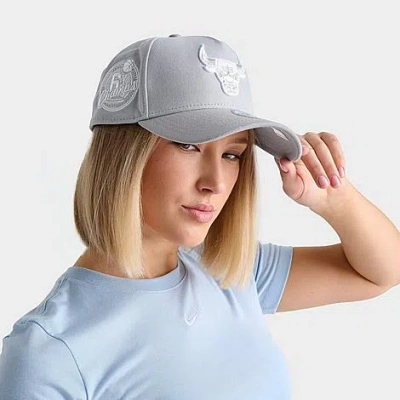 New Era Chicago Bulls Nba 9forty Snapback Hat In Gray