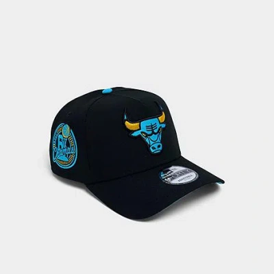 New Era Chicago Bulls Nba Gamma 9forty A-frame Snapback Hat In Black
