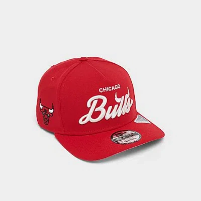 New Era Chicago Bulls Nba Local Play 9fifty A-frame Snapback Hat In Red