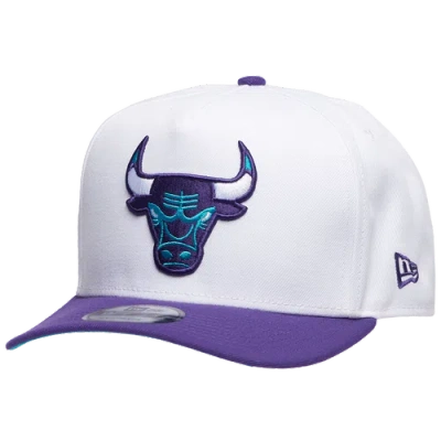 New Era Chicago Bulls  Bulls 9fifty A-frame Retro 4 Cap In Purple/white