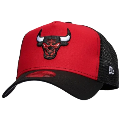 New Era Chicago Bulls  Bulls 9forty A-frame Trucker In Red/black