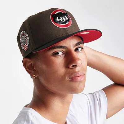 New Era Chicago Cubs Mlb 9fifty Snapback Hat In Black