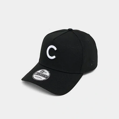 New Era Chicago Cubs Mlb 9forty Monochrome Snapback Hat In Black