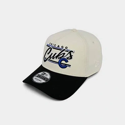 New Era Chicago Cubs Mlb Graphic Logo 9forty A-frame Snapback Hat In Neutral