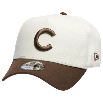New Era Chicago Cubs  Cubs 9forty A-frame Cap In White/walnut